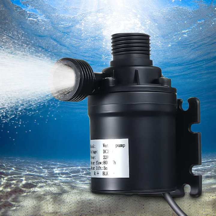 ปั๊มระบบทางเดินน้ำสำหรับน้ำ-dc-24v-มอเตอร์ไร้แปรง800l-ชม-5เมตรปั๊มบ่อน้ำระบบทางเดินน้ำ
