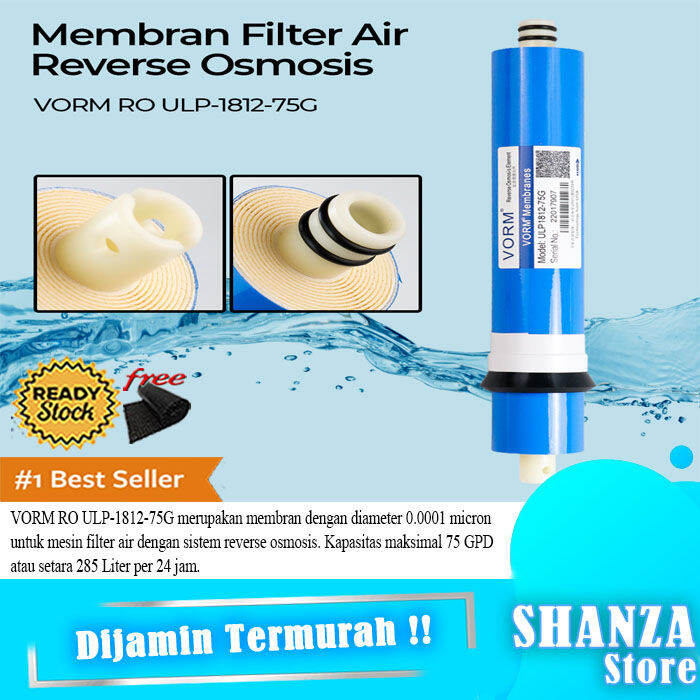 BISA COD Filter Membran Air RO 75 GPD Membran Saringan Filter Air
