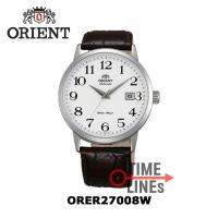 Orient นาฬิกาข้อมือผู้ชาย รุ่น ORER27008W ระบบ AUTOMATIC ตัวเรือน Stainless หน้าปัดสีขาว สายหนังแท้ขนาด 22 มม.