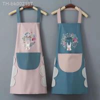 ✌ Household Waterproof Hand-wiping Apron Kitchen Oil-proof Apron Adult Cooking Hanging Neck Bibs Home Aprons Kitchen Accessory