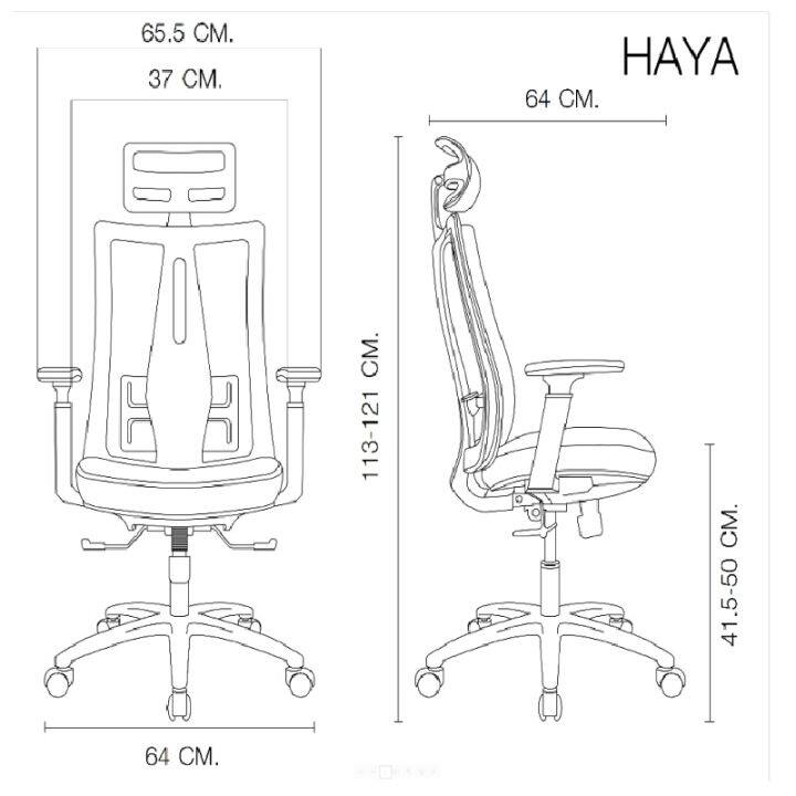 furradec-เก้าอี้เพื่อสุขภาพ-รุ่น-ergonomic-haya-สีดำ