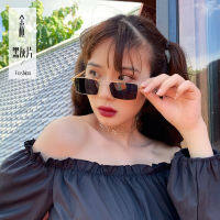 (JIUERBA)COD แว่นกันแดด Ulzzang เกาหลีสำหรับผู้หญิงกรอบโลหะสี่เหลี่ยมผืนผ้า R Shades สำหรับผู้หญิง