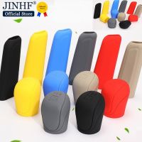 【cw】 2pcs Universal Car Gear Hand Shift Knob Cover Silicone Handbrake Non-Slip Protectors Brake Covers ！