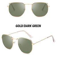 【HENGHA】【READY STOCK】Korean Retro Small Square Metal Frame Sunglasses WomenMen