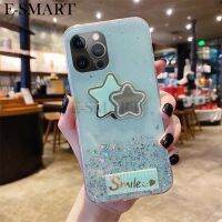 เคสสำหรับ Redmi 12เคสซิลิโคนนิ่มรูปดาวพระจันทร์ส่องแสงกระจกหลังกันล้มดาวสำหรับเด็กผู้หญิงสำหรับ Xiaomi Redmi 12