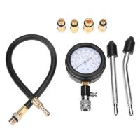 Gasoline Engine Compression Tester Auto Petrol Gas Engine Cylinder Automobile Pressure Gauge Tester Automotive Test Kit 0-300psi