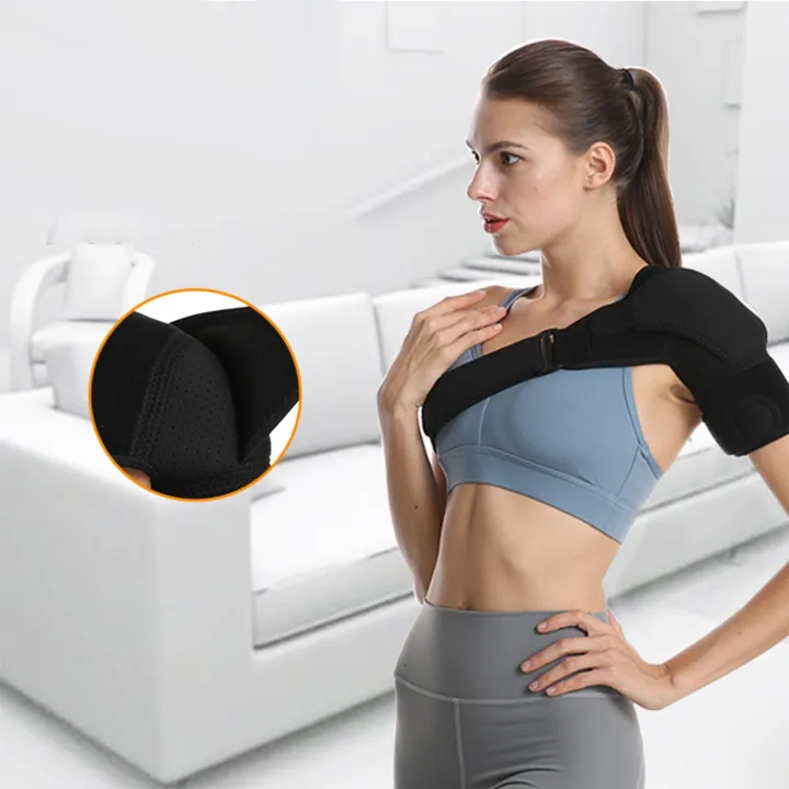 Fenteer Shoulder Compression Sleeve Adjustable Upper Arm Wrap Sleeve