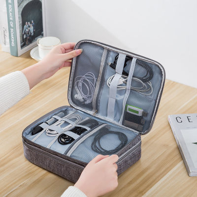 【cw】Travel Cable Digital Storage Bag Multi-function Portable Kit Data Cable USB Disk Gadget Devices Organizer Accessories ！