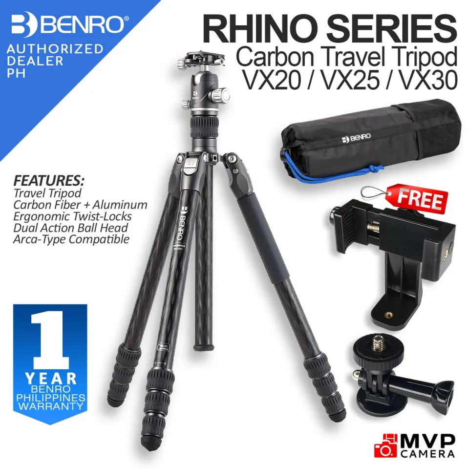 AUTHORIZED PH] BENRO Rhino Carbon Fiber One Series Travel Tripod