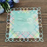 Square Photo Album Decorative Metal Cutting Dies Stencil Scrapbooking Photo Album Card Paper Embossing Craft DIY Die Cut