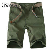 VSheng ขนาดพิเศษกางเกงขาสั้นสำหรับชายยืดชุดลำลองขนาดใหญ่ M To 8XL บาง Chinos