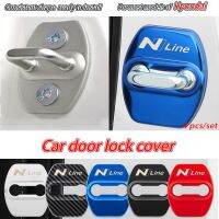 4pcs/set Hyundai Car Door Lock Cover Protective Decoration Stainless Steel for HB20 Creta Tucson Ioniq 5 Palisade Santa Fe I10 Accent Avante Accessories