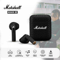 【รับประกัน6เดือน】Marshall Minor III (Minor 3) Wireless Bluetooth Earphone ไมโครโฟนในตัว ตัดเสียงรบกวน ลดเสียง For IOS/Android/Ipad หูฟังเบสหนักๆ 25H of battery life Marshall Bluetooth Earphone