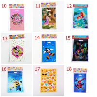 10pcs Cartoon Unicorn Baby Shark Party Loot Bag Minecraft Plastic Candy Goodie Bag Birthday Favor Gift