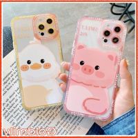 COD DSFDGFNN ? เคสไอโฟน หมู เป็ด IPhone 11 เคสแองเจิลอายขอบเหลี่ยมน่ารักสไตล์การ์ตูนใสสำหรับ เคส Apple iPhone 13 Pro 11 Max เคสไอโฟนXR 12 Pro เคส i8plus 7 iPhone11 XS Max เคสไอโฟน11 X เคสไอโฟน7พลัส iPhone12 xr เคสi11 SE2 2020 Xr Case