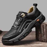 Leather Men Shoes Oxford Casual Shoes Classic Sneakers Comfortable Footwear Ouutdoor Hiking Shoes