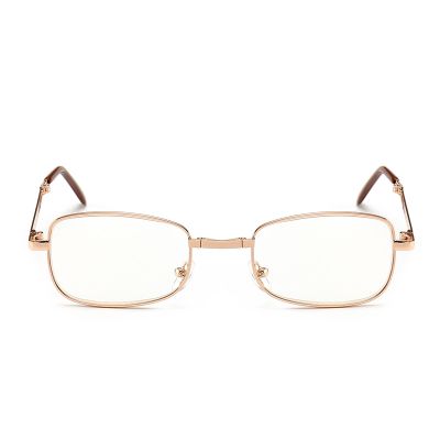 Folding Resin Presbyopic Reading Glasses Metal Frame Elderly Distribution Hanging Belt Glasses