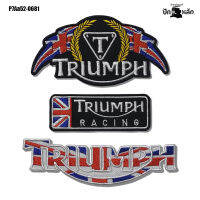 ตัวรีดติดเสื้อ มอเตอร์ไซค์ TRIUMPH Patch สั่งทำได้ งานไทย ส่งเร็ว รับประกันคุณภาพ