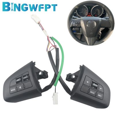 Original Car Steering Wheel Button Switch Cruise Control Switch Audio Button For Mazda 3 2010 Cx-5 Cx-7