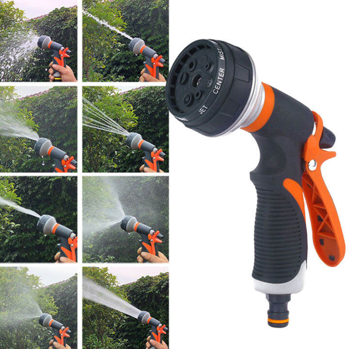 8 Function Garden Adjustable Sprinkler Watering Hose Nozzles Car ...