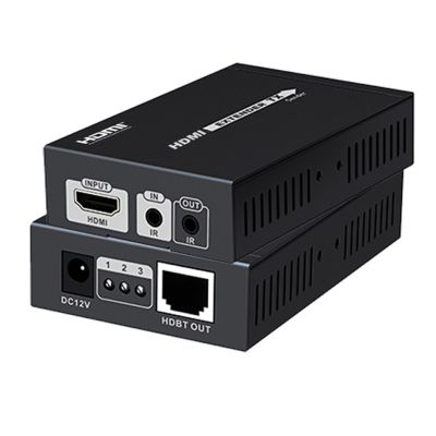 3D ตัวต่อขยาย HDMI 4KX2K HDBaseT IR Repeater ตัวขยายสัญญาณ LAN เกิน CAT5E/6 RJ45สายเคเบิลอีเทอร์เน็ต1.4V ถึง70M