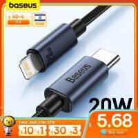 Baseus สาย PD USB C สำหรับ13 12 11 Pro Max สายชาร์จสำหรับเร็ว USB ประเภท C สายเคเบิลหลอดไฟเหมาะสำหรับ Xiaomi ที่เหมาะกับ Samsung