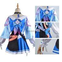 、’】【= Game Honkai Star Rail 7Th March Cosplay Costume Uniform Outfit Halloween Party Women March 7Th Cosplay Costume Wig Shoes Wig