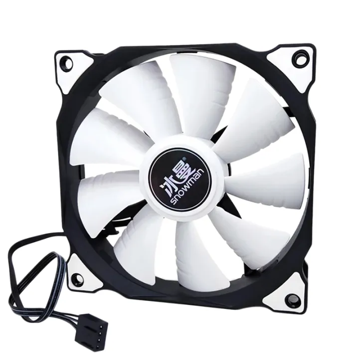 SNOWMAN Computer Case Fan 12cm Silent 4PIN PWM Desktop Cooling Fan CPU Fan  for 12cm PC Cooling Fan | Lazada Singapore