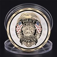 New 1PCS Michael Police Officer Badge Patron Saint Commemorative Challenge Coin Art Gifts