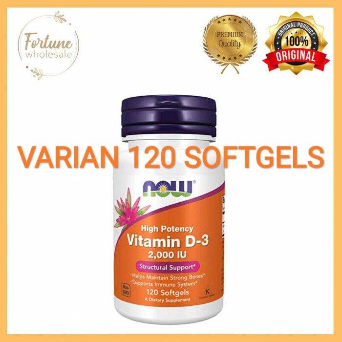 Now Foods Vitamin D3 2000 Iu High Potency Isi 240 Softgel - 120 ...