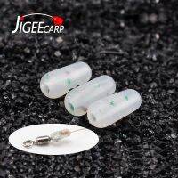 ☌✖ JIGEECARP 500PCS Soft Silicone Space Buffer Beads Shock Rubber Bullet Beads Carp Fishing Knot Swivel Protect Gear Wholesale