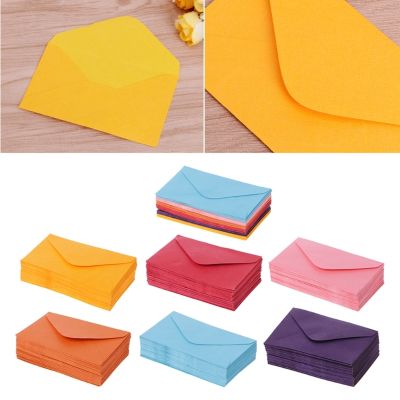 50Pcs Colorful New Retro Blank Mini Paper Envelopes Wedding Party Invitation Greeting Cards Gift Drop Shipping