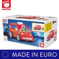 RACEK - 23218 ดับเพลิงกับรถ CAR WITH FIREF HTER【 MADE IN CZECH 】(รถของเล่นเด็ก not playmobil)