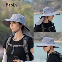 【CC】 Fishing Caps Men Hat Wide Brim Camping Accessories UV Protection Womans Hunting Hiking Cap