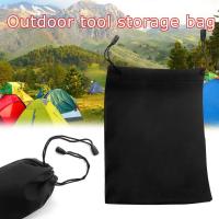 Outdoor Storage Bag Waterproof Camping Trip Storage Bag Drawstring Bag Black Beam W2E6