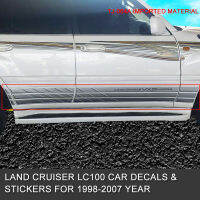 เหมาะสำหรับ98-07 Old Rand Cooluze บอดี้วาดภาพ Land Cruiser Lc100สติ๊กเกอร์ตกแต่งสายเอวสีสันสดใสสติกเกอร์รถ