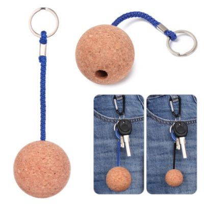 50mm Keychian Floating Cork Ball Key Ring Sailing Boat Float Buoyant Rope Kayak 50mm