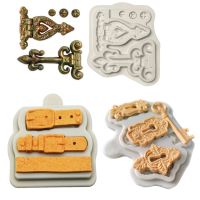 Book Keys Screws Lock Catches Silicone Mold Sugarcraft Cupcake Baking Mold Fondant Cake Decorating Tools Bread  Cake Cookie Accessories