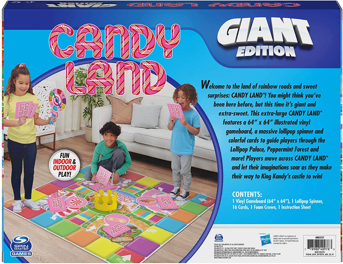 Spin Master Giant Candy Land Classic Retro Party Board Game Indoor