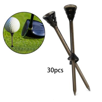 30Pcs Golf Club Tees Long 83mm Accessory Training Unbreakable Training Practice Professional Beginner Stable Golf Down Tees Towels