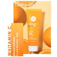 ? เจลล้างหน้า คลีนซิ่งเจล วิตซี เคที่ดอลล์ Cathy Doll Whitamin C Brightening Cleansing Gel 120 ml. [ต้องมีและต้องใช้]