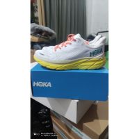 Hot [original] h0ka one one Clifton- 8 shock absorption comfortable running shoes breathable sports shoes white light yellow {free shipping}