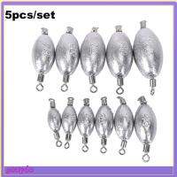 5PCS Split Line Sinkers น้ำหนักเพิ่มเติม น้ำหนัก รูปมะกอก หยด ตะกั่วตกปลาตก Sinker