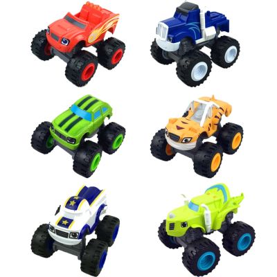 Classic Blaze Cars Model Inertia Diecast Vehicles Racing Figure Blaze Toys for Children Monsters Truck Machines Car Toy Kids