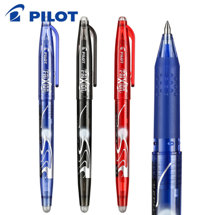 8pcsbatch-nd-pilot-friction-pen-lfb-20ef-cap-hot-erasable-red-crystal-blue-black-pen-0-5mm