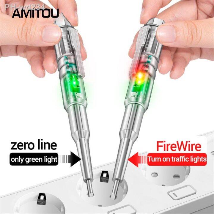 amitou-b13-electric-screwdriver-voltage-tester-led-high-brightness-induction-measuring-pen-24-250v-zero-live-wire-detector-tools