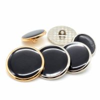 【cw】 10 pcs/lot Zinc Alloy High Quality buttons 15mm/18mm/20mm/23mm/25mm Black Round Buttons For Clothes Garment Diy Sewing Supplies 【hot】