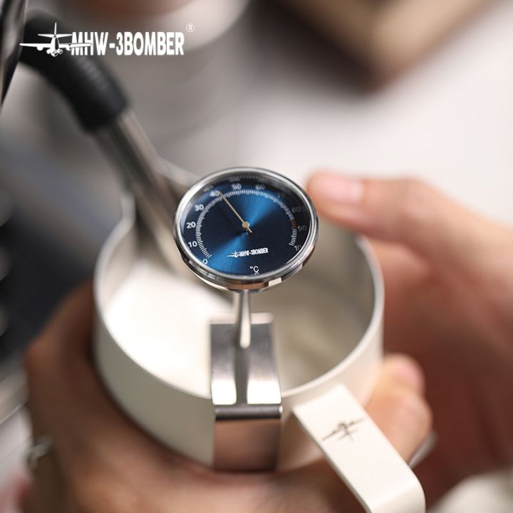 เครื่องวัดอุณหภูมิแบบหมุนสีน้ำเงินกาแฟเอสเปรสโซ่-mhw-3bomber-ที่ทำฟองนมการวัดอุณหภูมิเหยือกอุปกรณ์บ้านครัวอุปกรณ์เสริม