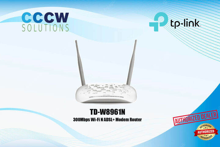 Tp Link TD-W8961N 300Mbps Wi-Fi N ADSL+ Modem Router | Lazada PH