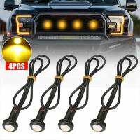 34Pcs LED ด้านหน้า Grille Marker Light 300LM 3W Amber สี Grille โคมไฟสำหรับ Chevrolet Colorado Silverado SVT Raptor 12V